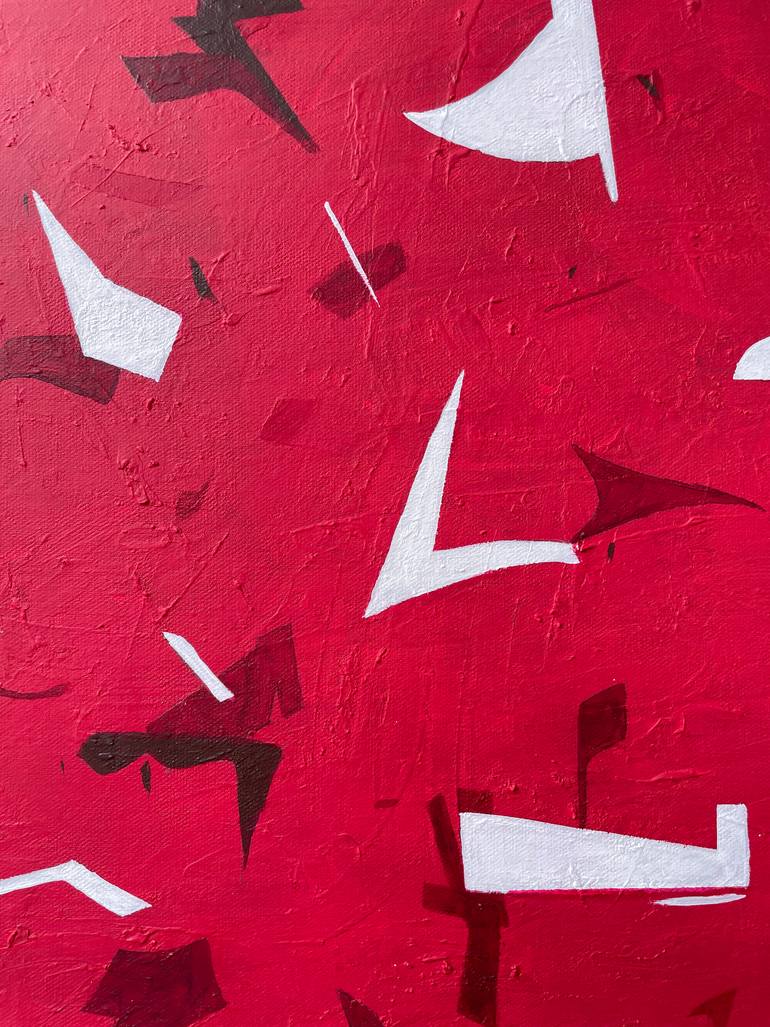 Original Geometric Abstract Painting by Nick Psaroudakis