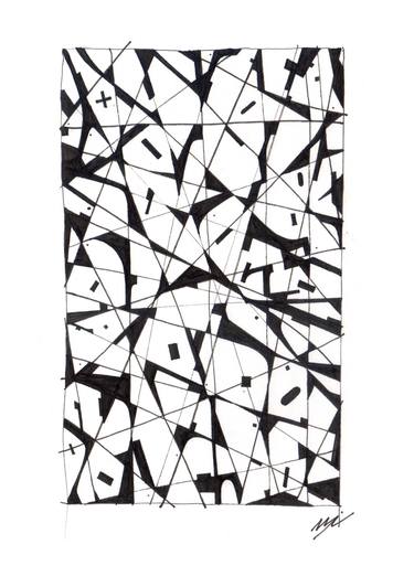 Print of Abstract Expressionism Abstract Drawings by Nick Psaroudakis