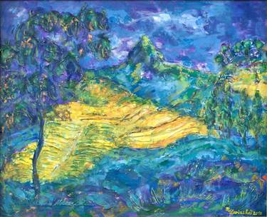 Original Impressionism Landscape Paintings by Marcela Levinska Borecka - Marilion