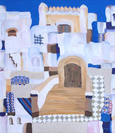 Print of Abstract Cities Paintings by Marcela Levinska Borecka - Marilion