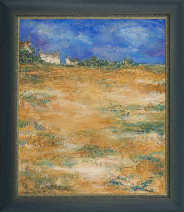 Original Impressionism Beach Painting by Marcela Levinska Borecka - Marilion