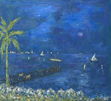 Original Impressionism Seascape Paintings by Marcela Levinska Borecka - Marilion