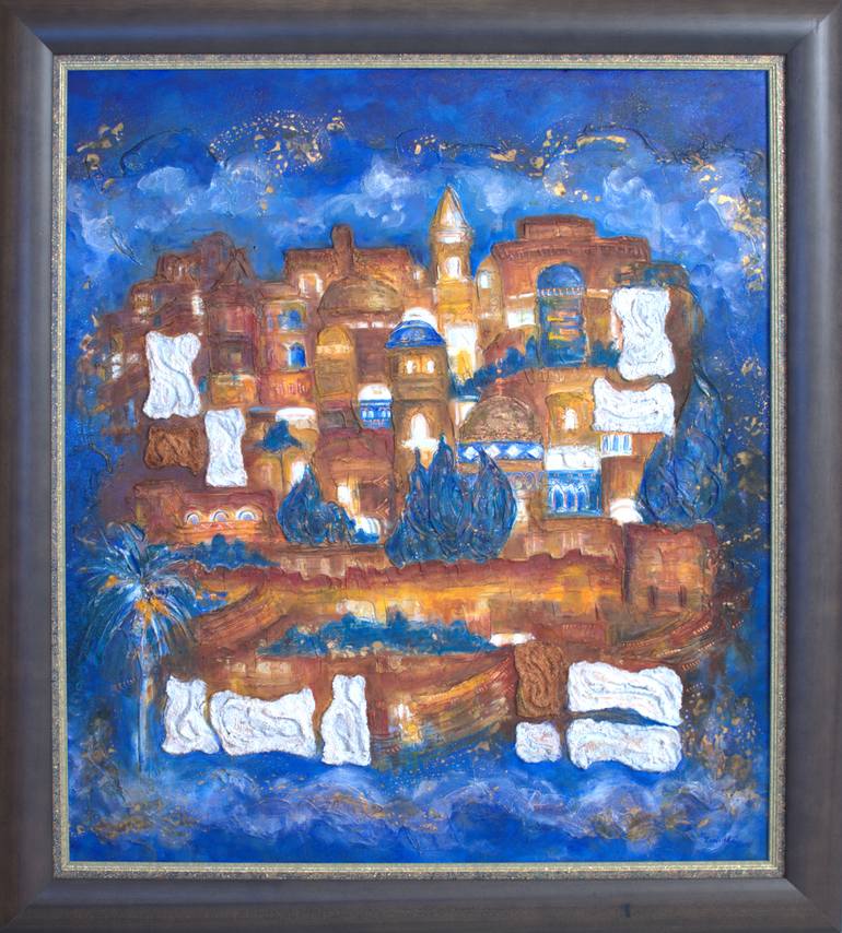 Original Cities Painting by Marcela Levinska Borecka - Marilion