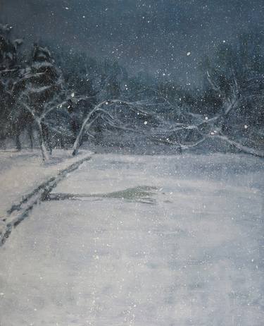 Original Abstract Expressionism Landscape Painting by Shinya Kumazawa