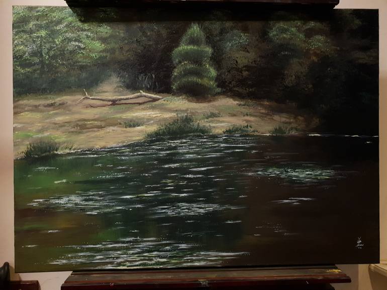Original Realism Landscape Painting by Doctor Osama Shaeer