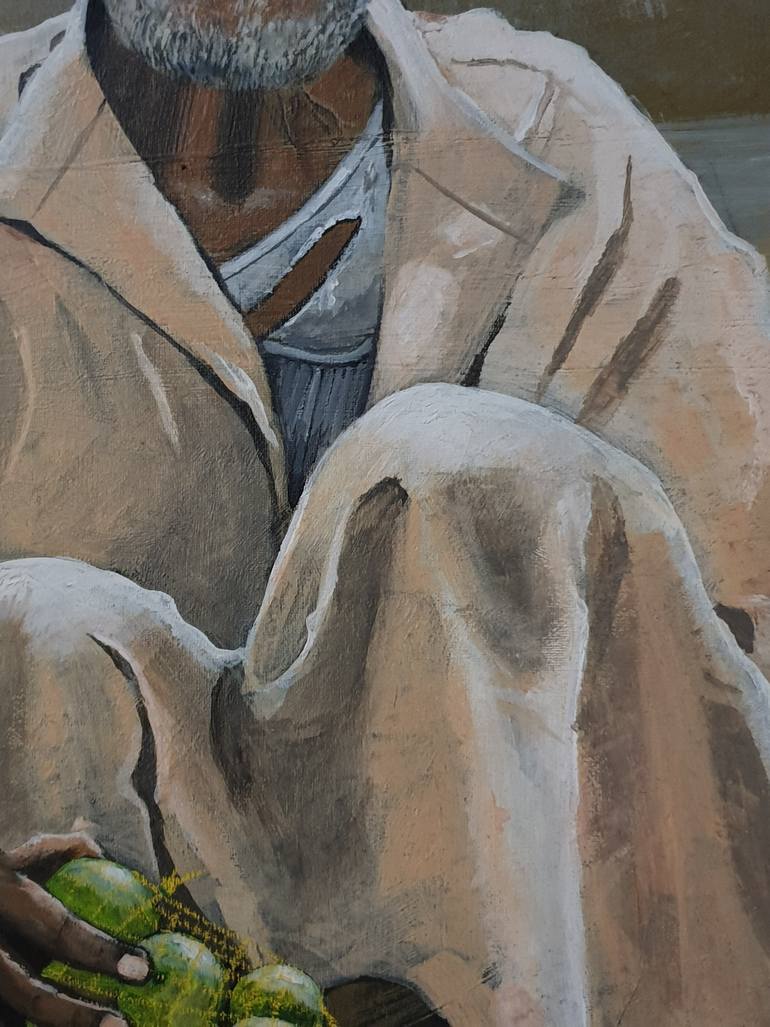 Original Realism People Painting by Doctor Osama Shaeer
