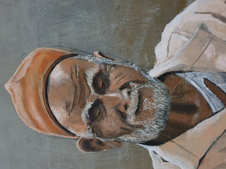 Original Realism People Painting by Doctor Osama Shaeer