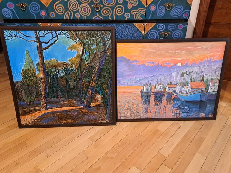 Original Contemporary Landscape Painting by Ramaz Razmadze