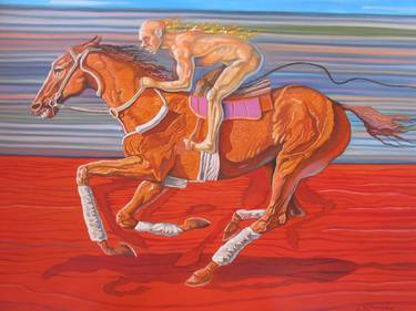 Print of Surrealism Horse Paintings by Ramaz Razmadze