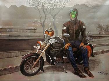 Print of Surrealism Bike Paintings by Ramaz Razmadze