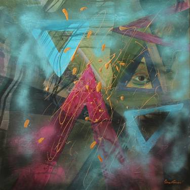 Original Conceptual Abstract Paintings by Dana Roman