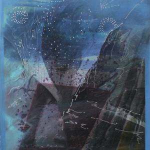 Mountains and the Night sky