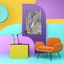 Bugs Bunny Street Art in Modern Room