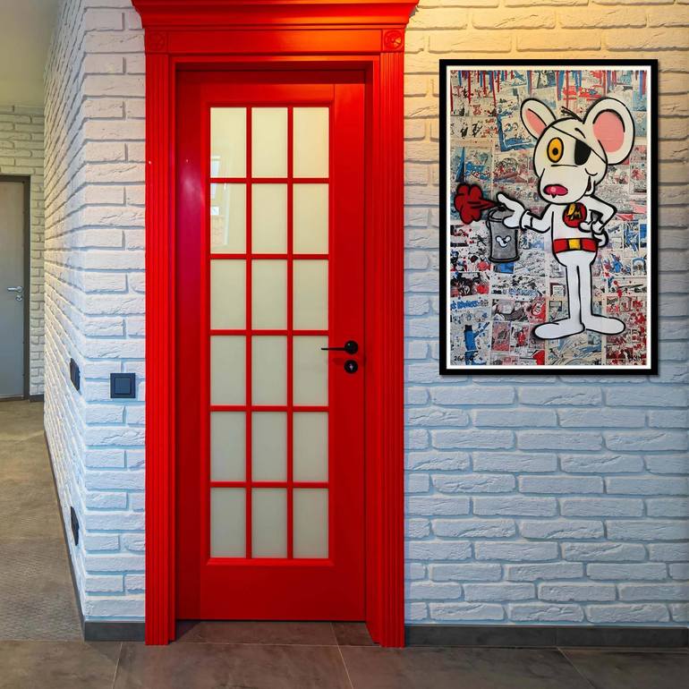 Original Pop Art Comics Mixed Media by Ekim Street Artist