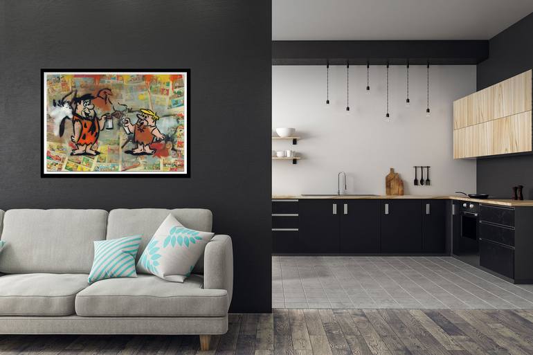 Original Conceptual Graffiti Painting by Ekim Street Artist