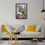 View the Street Art Print in the suggested frame in a lounge setting