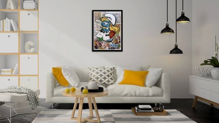 Original Abstract Graffiti Painting by Ekim Street Artist