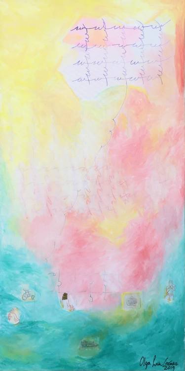 Original Fine Art Women Paintings by Lucia Gomez F