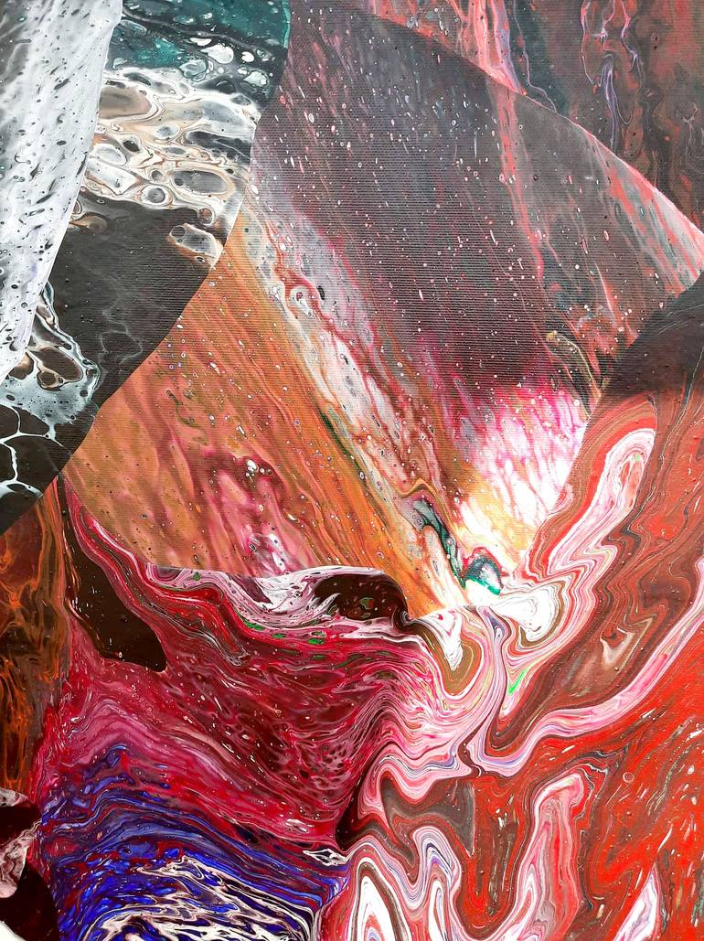 Original Abstract Painting by Otilia  MăNdescu Canavra 