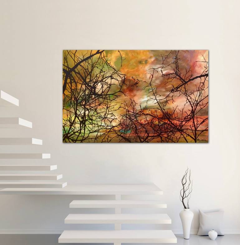 Original Abstract Expressionism Nature Painting by Ella Joosten