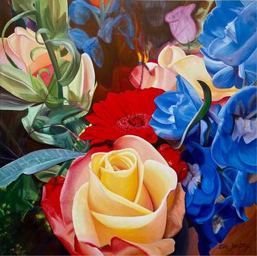 Original Expressionism Floral Paintings by Ella Joosten