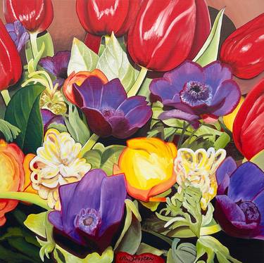 Original Floral Painting by Ella Joosten