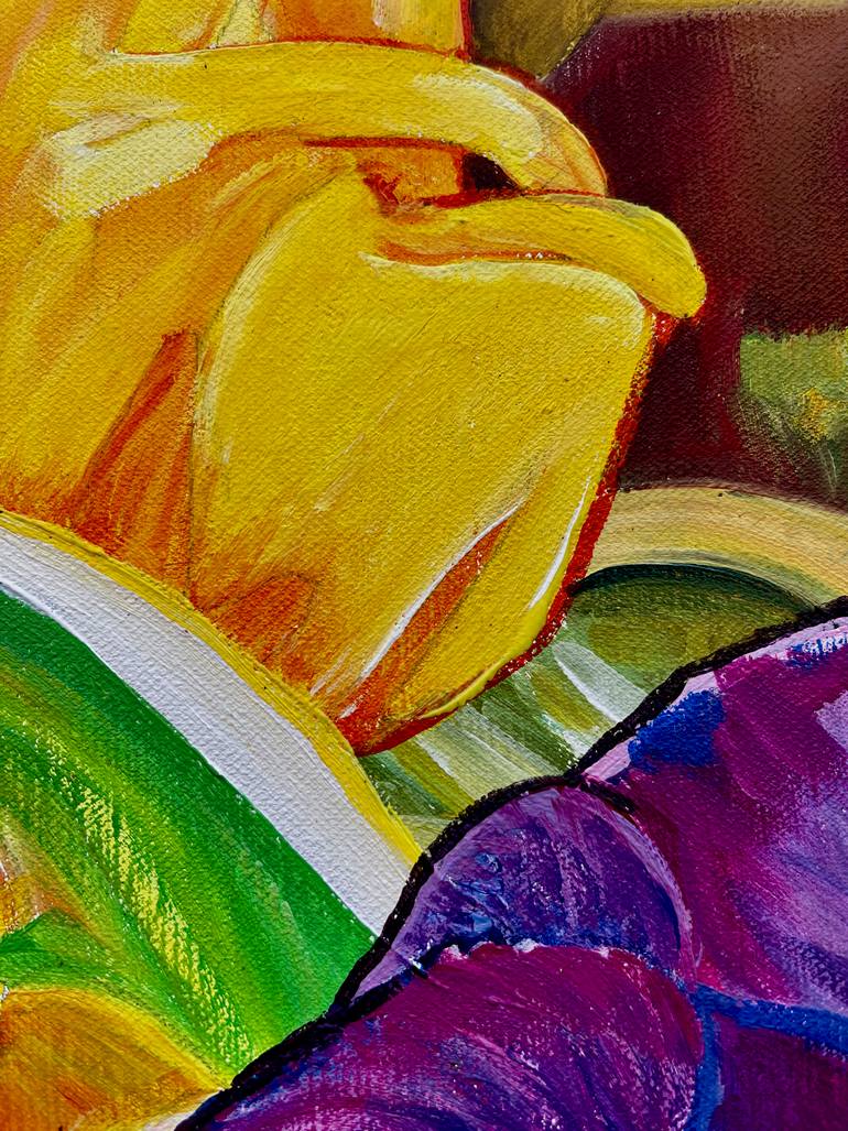 Original Abstract Expressionism Floral Painting by Ella Joosten