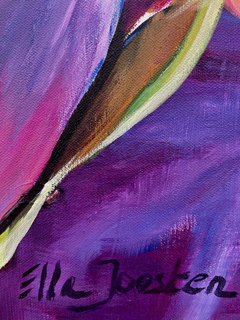 Original Abstract Expressionism Floral Painting by Ella Joosten