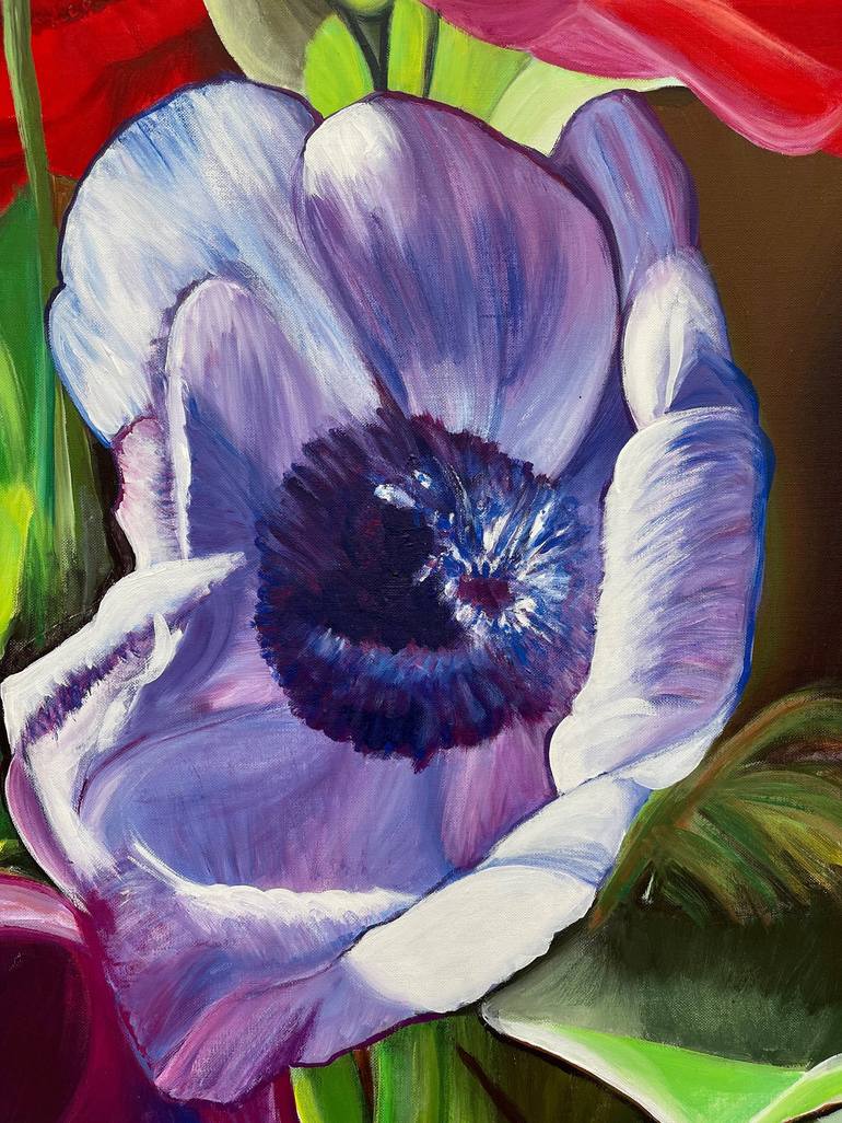 Original Expressionism Floral Painting by Ella Joosten
