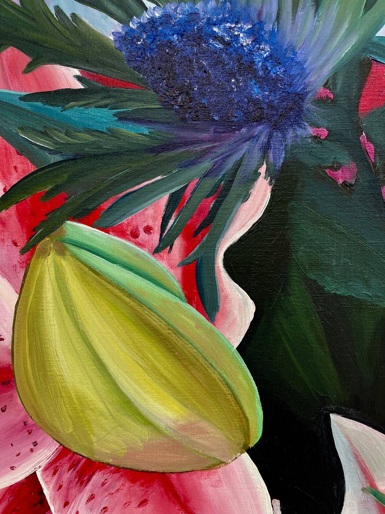 Original Expressionism Floral Painting by Ella Joosten