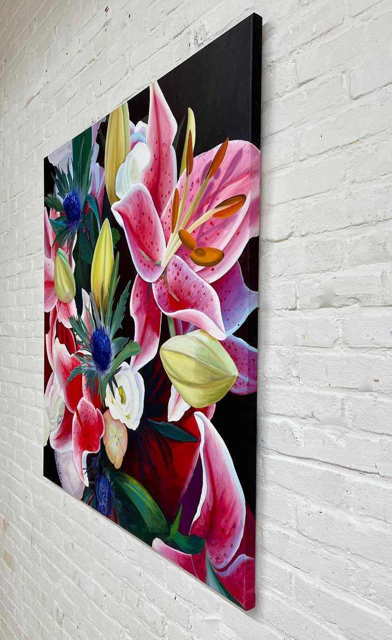 Original Expressionism Floral Painting by Ella Joosten
