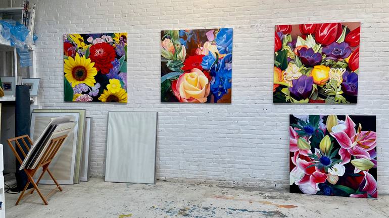 Original Expressionism Floral Painting by Ella Joosten