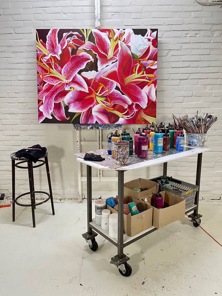 Original Abstract Expressionism Nature Painting by Ella Joosten