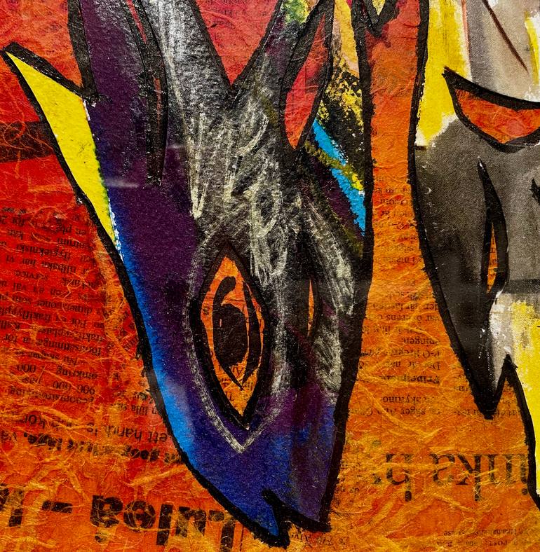 Original Abstract Expressionism Nature Mixed Media by Ella Joosten