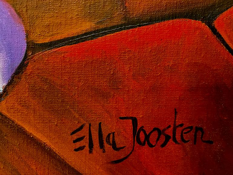 Original Expressionism Floral Painting by Ella Joosten