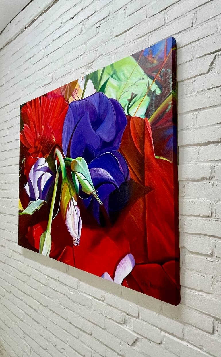 Original Expressionism Floral Painting by Ella Joosten