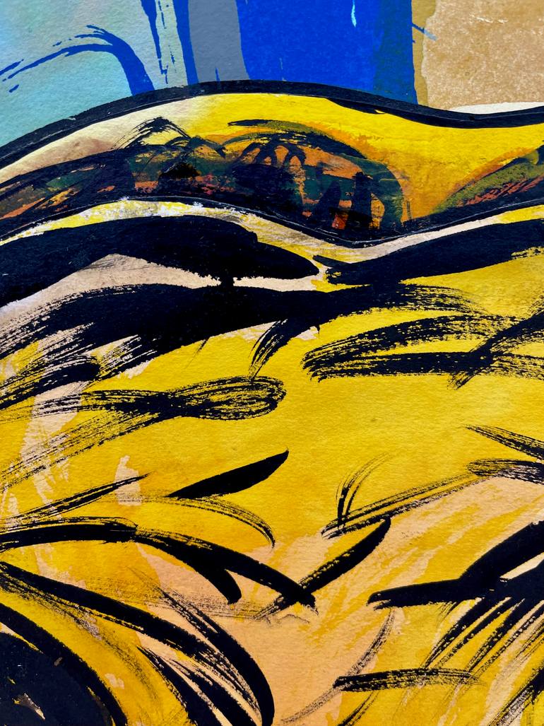Original Abstract Expressionism Animal Mixed Media by Ella Joosten