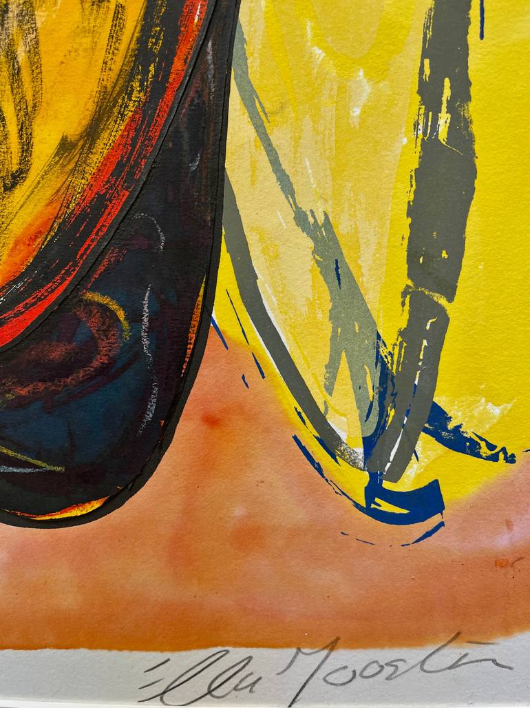 Original Abstract Expressionism Animal Mixed Media by Ella Joosten