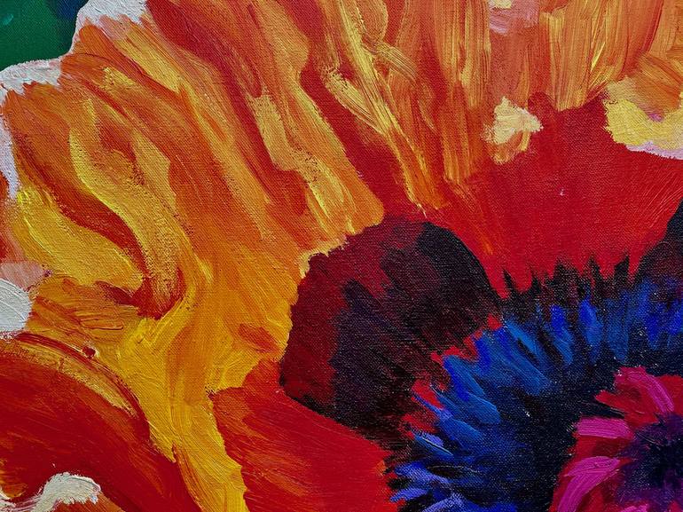 Original Expressionism Floral Painting by Ella Joosten