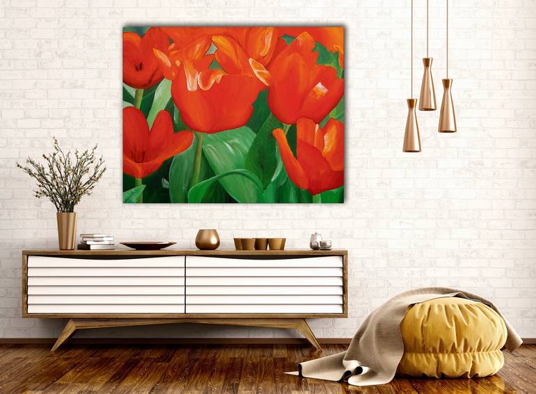 Original Expressionism Floral Painting by Ella Joosten