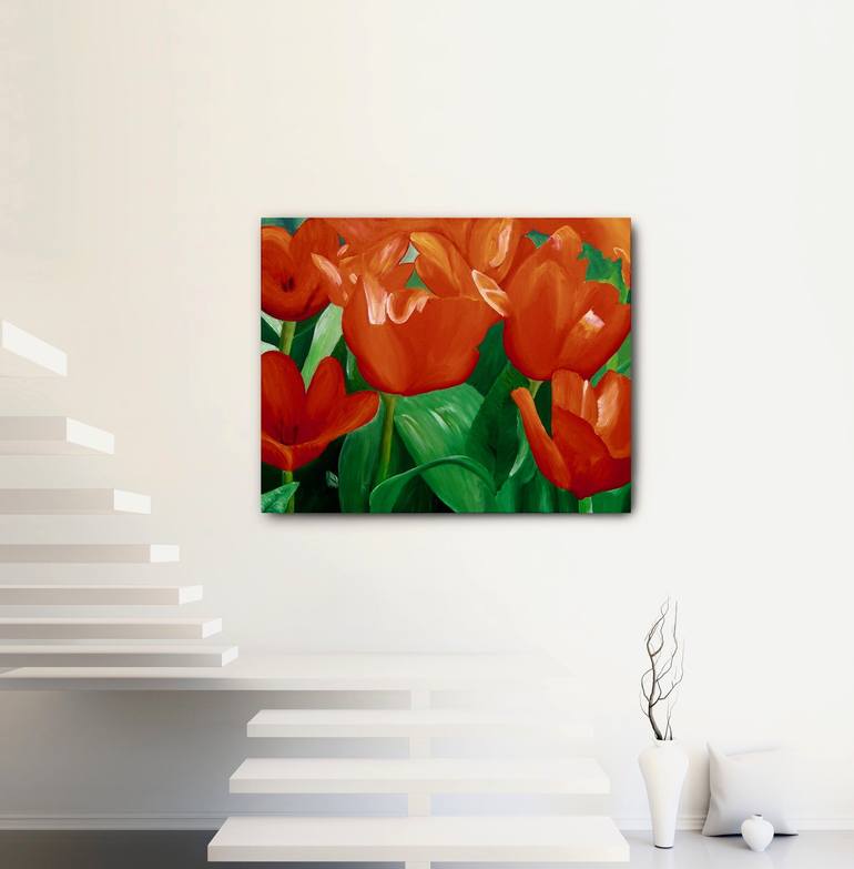 Original Expressionism Floral Painting by Ella Joosten