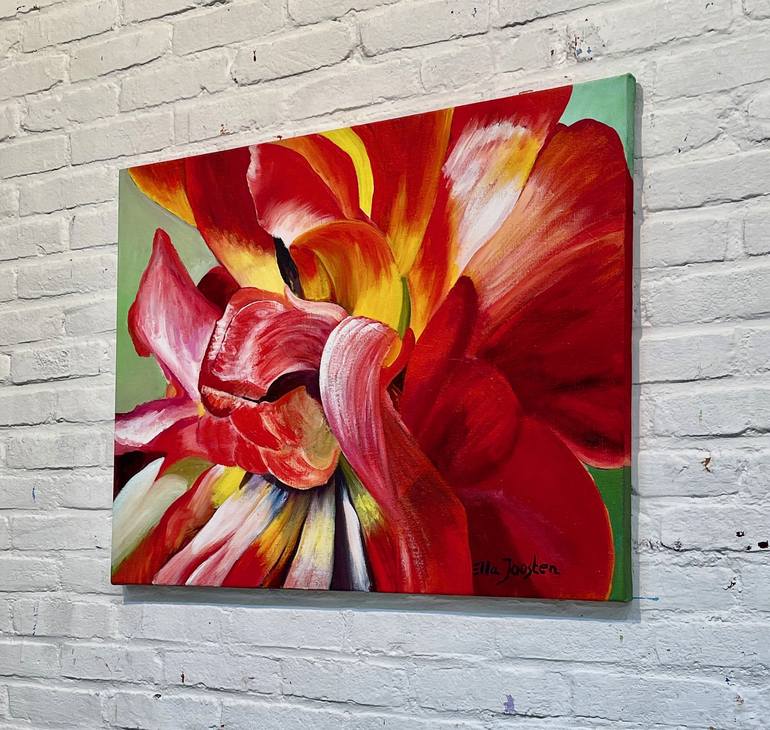 Original Abstract Expressionism Floral Painting by Ella Joosten