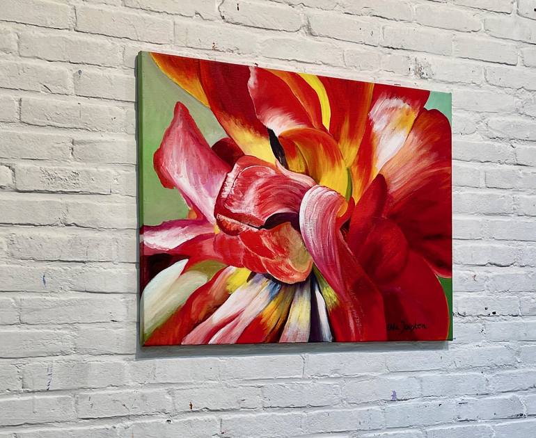 Original Abstract Expressionism Floral Painting by Ella Joosten