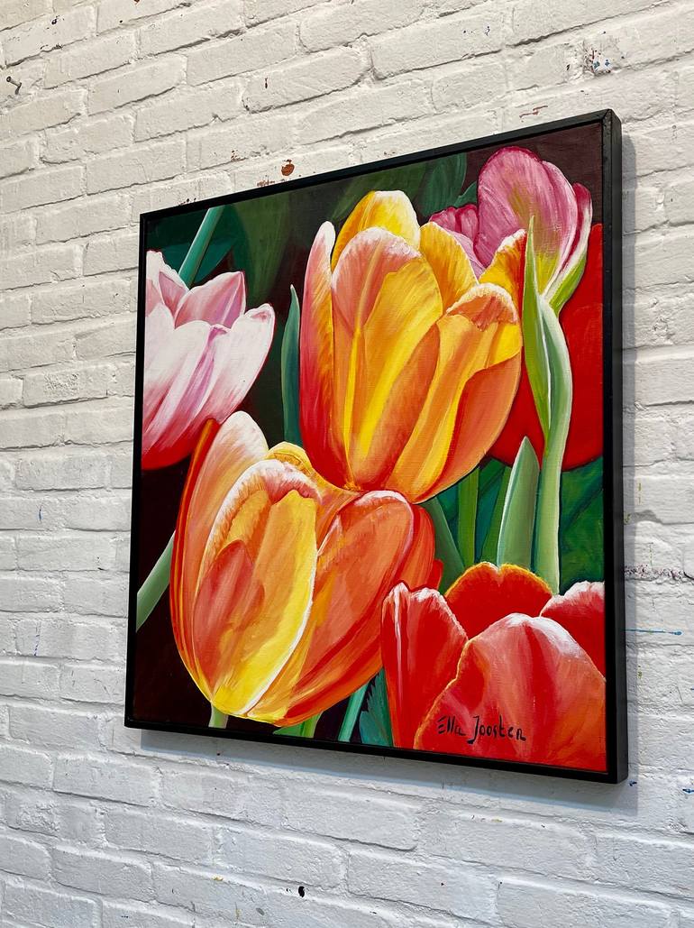 Original Floral Painting by Ella Joosten