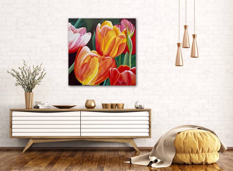 Original Abstract Expressionism Floral Painting by Ella Joosten