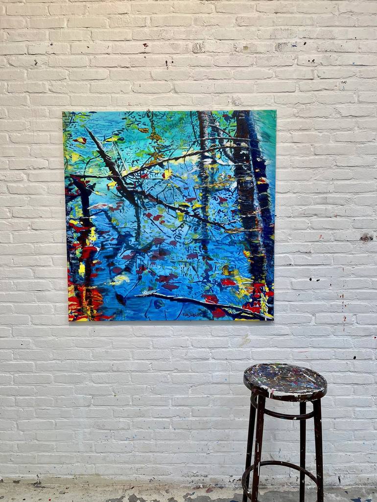 Original Abstract Expressionism Nature Painting by Ella Joosten