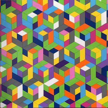 Print of Abstract Geometric Paintings by Kat Hernden