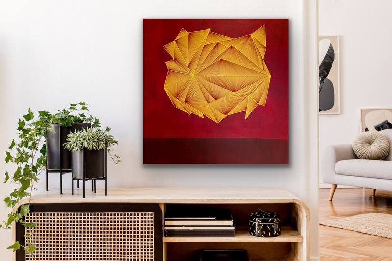 Original Geometric Painting by Kat Hernden