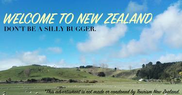 Welcome To New Zealand, Don't Be A Silly Bugger thumb