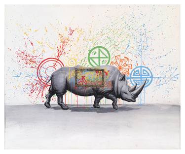 Print of Street Art Animal Paintings by Davide Alves